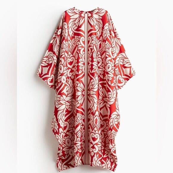 H&M Ramadan Modest Collection Satin Kaftan Dress - Picture 4 of 8